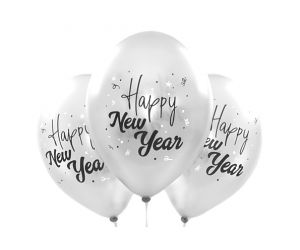 ballons happy new year silber 1 