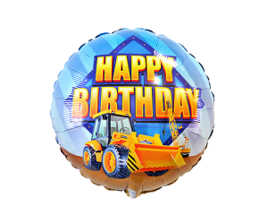 geschenkballon bagger happy birthday 1 