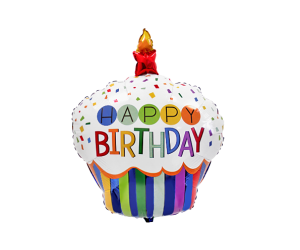 geschenkballon cupcake happy birthday 1 