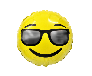 geschenkballon emoji brille 1 