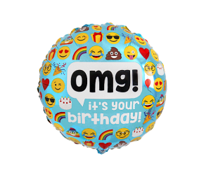 geschenkballon omg happy birthday 1 