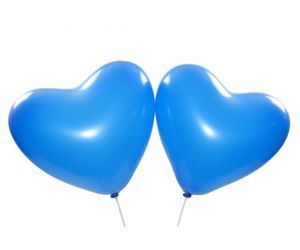 herzballons blau 1 