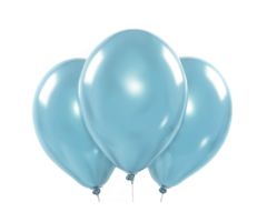 ballons blau chrome 
