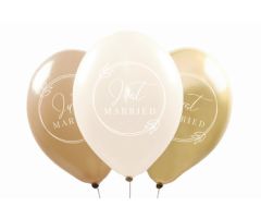 ballons just married boho braun 1 