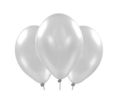 ballons metallic silber 3 