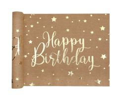 birthday braun tischlaeufer 