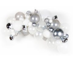 diy girlande silber 