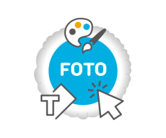 Fotoballon Rund 1-seitig