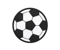fussball soccer servietten rund 