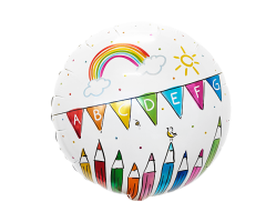 geschenkballon abc schule 