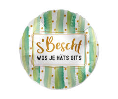 geschenkballon bescht wos je haets gits 