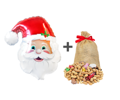 geschenkballon weihnachtsmann set 1 