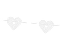 girlande herzchen weiss 