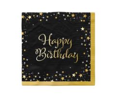 happy birthday  servietten starlight 