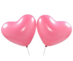 herzballons rosa 1 