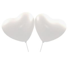 herzballons weiss 1 