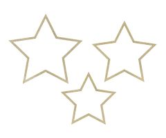 holzdeko sterne glitter 1 