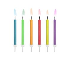 kerzen farbige flammen 