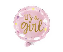 mini folienballon baby girl 