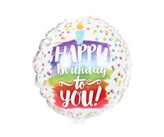 mini folienballon birthday kerze 