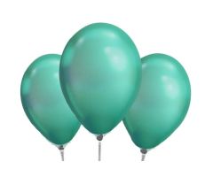 miniballons gruen chrom 