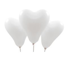 miniballons herz weiss 1 