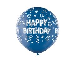 riesenballon geburtstag blau belbal 