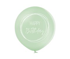 riesenballon geburtstag boho gruen soft 