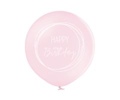 riesenballon geburtstag boho rosa soft 