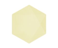 teller maxi hexagon nature gelb soft 