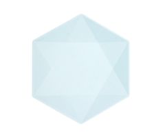 teller maxi hexagon nature hellblau soft h 