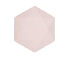 teller maxi hexagon nature rosa soft 