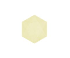 teller mini hexagon nature gelb soft 