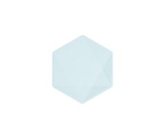 teller mini hexagon nature hellblau soft h 