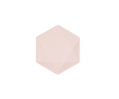 teller mini hexagon nature rosa soft 