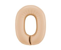 zahl 0 satin beige 