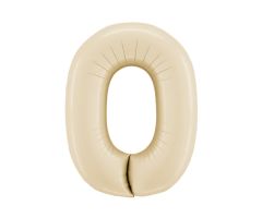 zahl 0 satin creme 
