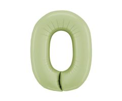 zahl 0 satin gruen 
