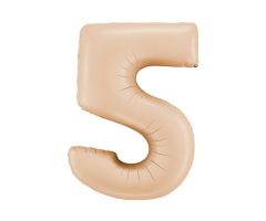 zahl 5 satin beige 