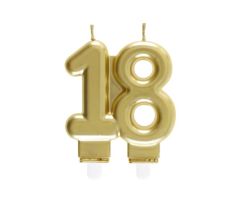 zahlenkerze 18 gold santex 