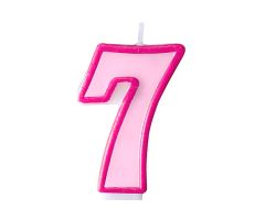 zahlenkerze 7 rosa 1 