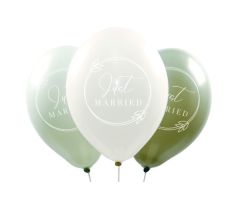 ballons just married boho gruen 1 