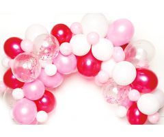 diy girlande rosa 